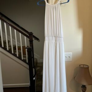 White House Black Market White Maxi Dress